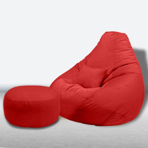 XXL Cozy Bean Bag, COMBO Set Footrest & Cushion